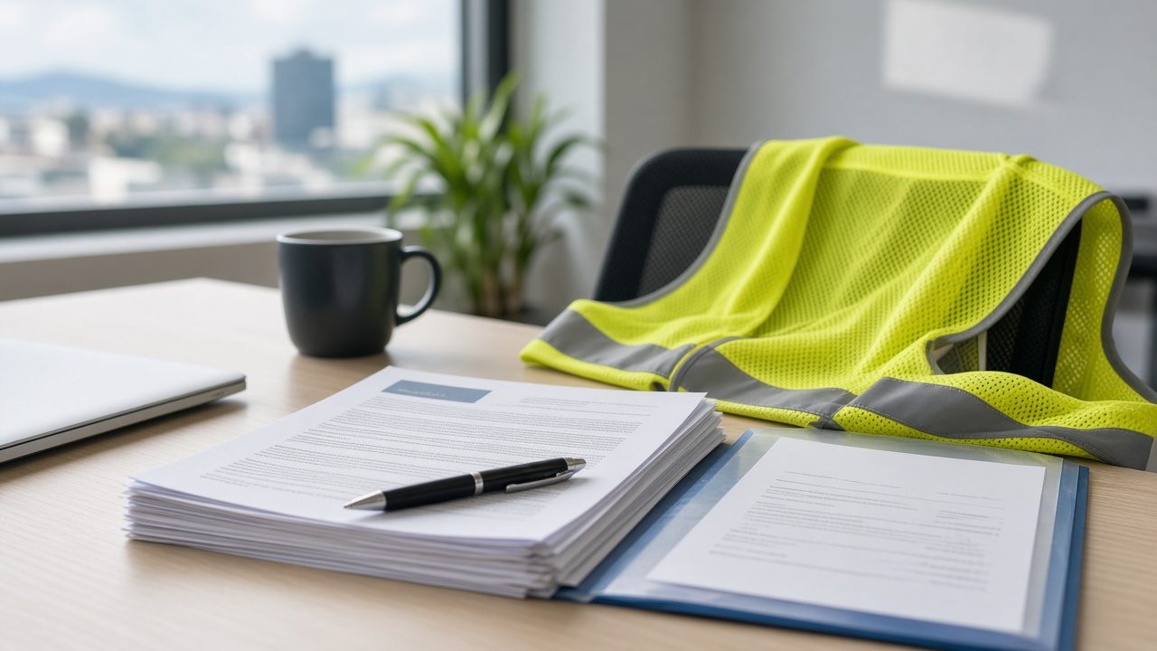 FACILITIES MAN compliance documentation and safety gear