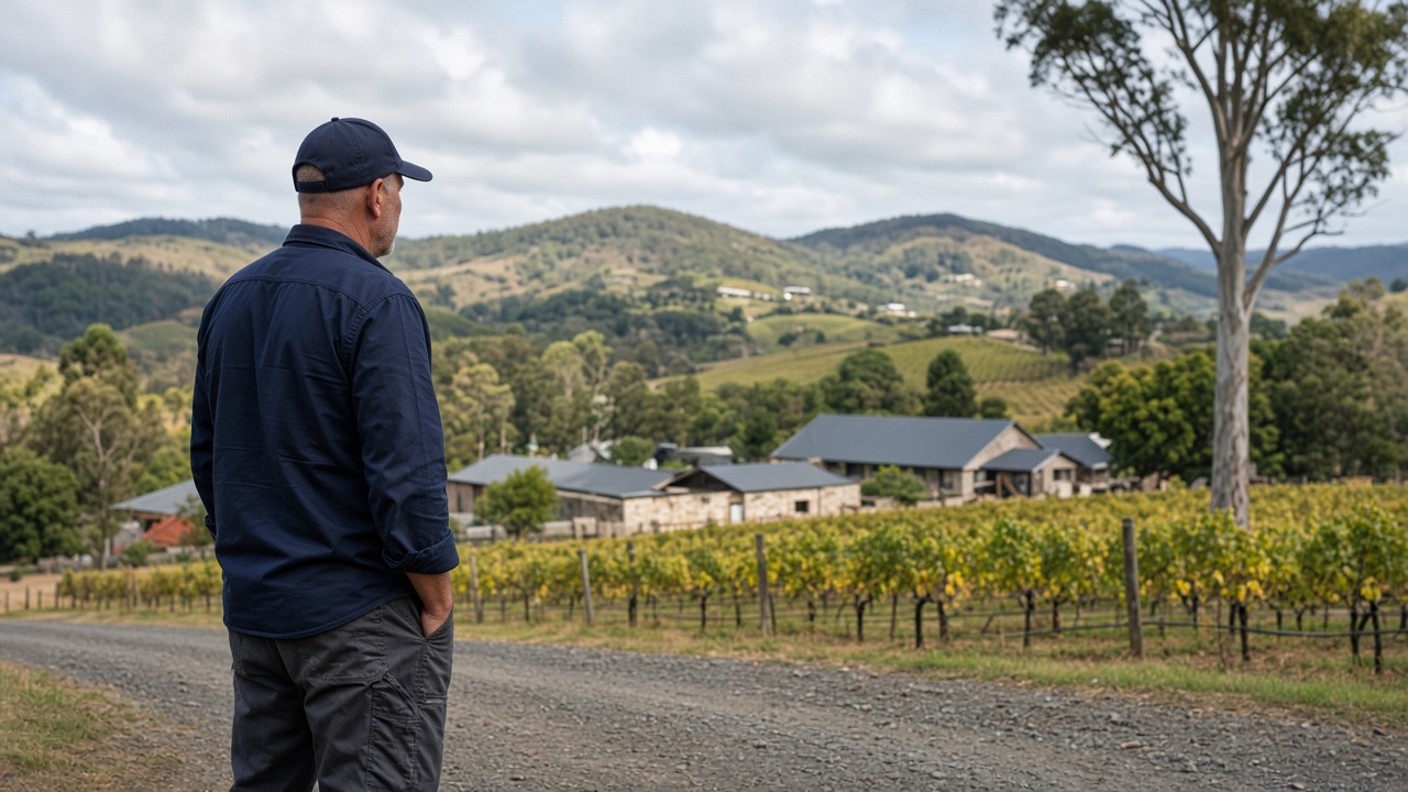 Hunter Valley commercial property being maintained
