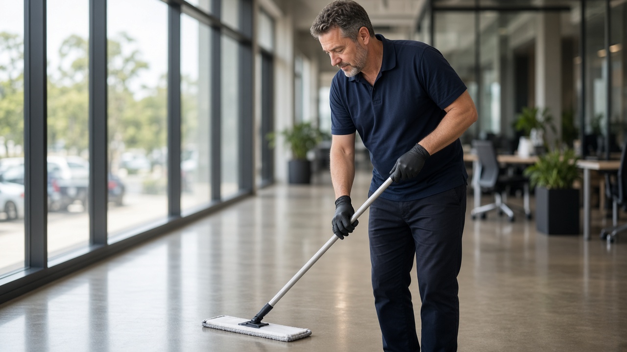 Commercial cleaning team in Maitland office