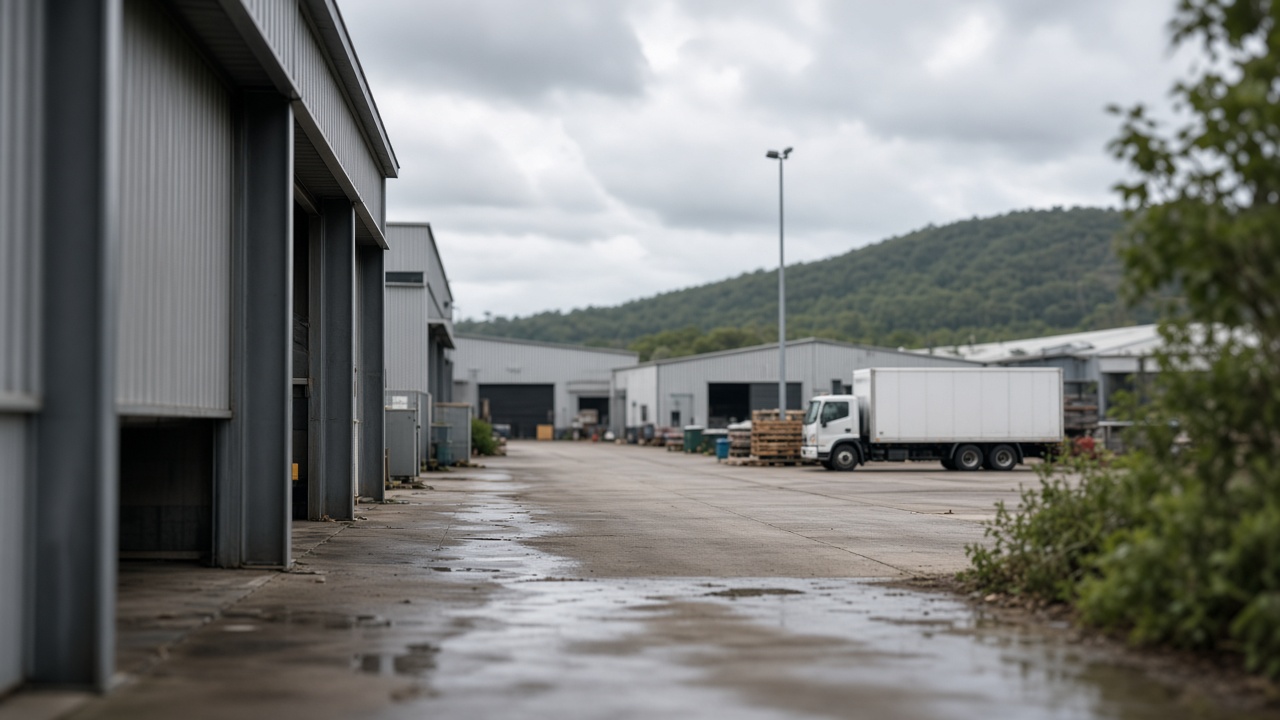 Newcastle industrial corridor cleaning area