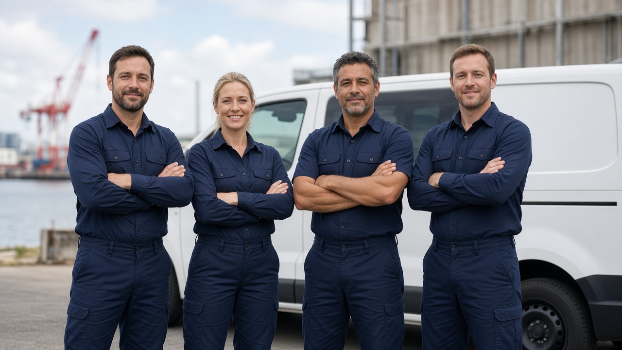 FAQ trust strip — insured owner-operated Newcastle team