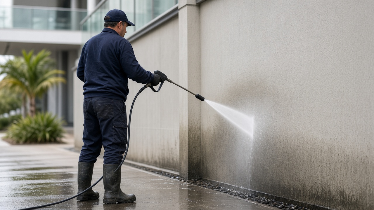 FACILITIES MAN pressure washing
