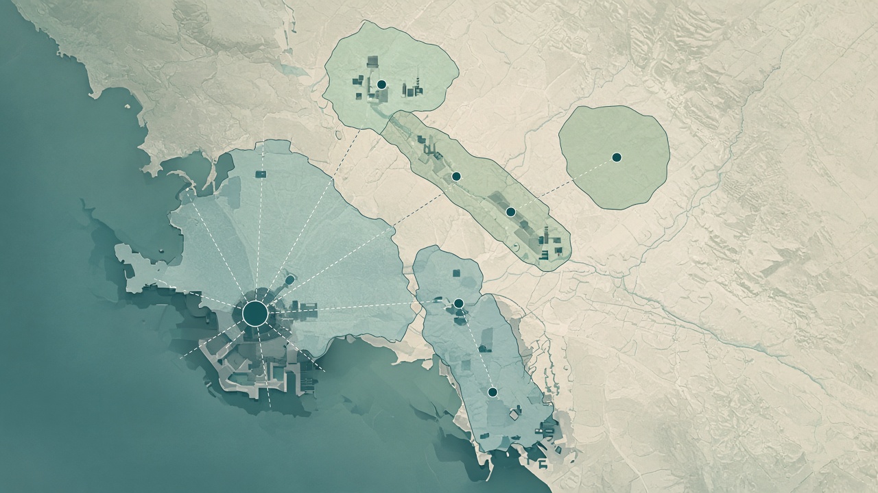 Industrial cleaning coverage map